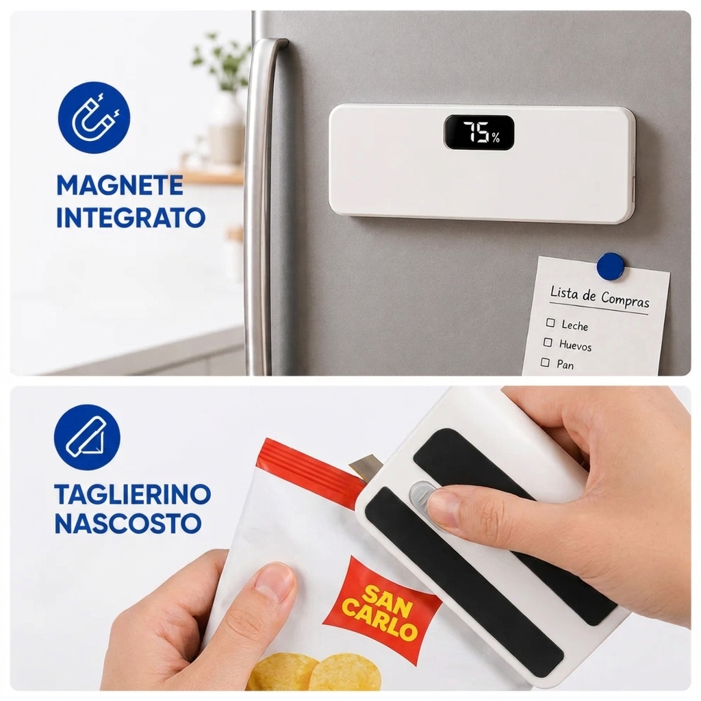 SalvaGusto™ -  Mini sigillatrice per sacchetti
